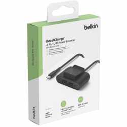 Belkin BoostCharge USB-Adapter 4Port USB-Splitter 2-m-Kabel schwarz