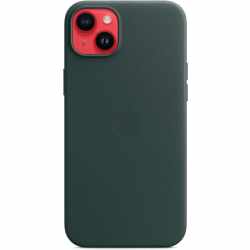 Apple iPhone 14 Plus Schurtzh&uuml;lle Leder Case MagSafe MPPA3ZM/A Back Cover gr&uuml;n​