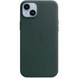 Apple iPhone 14 Plus Schurtzh&uuml;lle Leder Case MagSafe MPPA3ZM/A Back Cover gr&uuml;n​