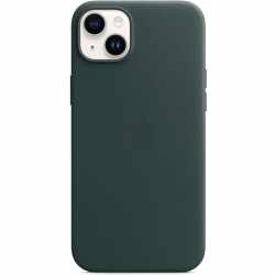 Apple iPhone 14 Plus Schurtzh&uuml;lle Leder Case MagSafe MPPA3ZM/A Back Cover gr&uuml;n