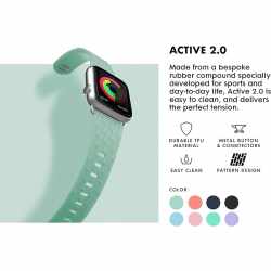 LAUT Active 2.0 Sport Armband kompatibel mit Apple Watch Serie 1-8 &amp; SE &amp; Ultra