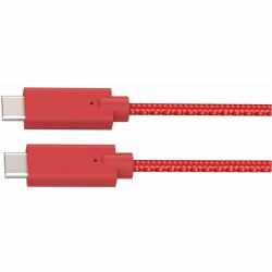 Networx Braid USB-C to USB-C Daten-und Ladekabel 2m rot