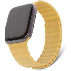 Decoded Silikon Traction Strap Sportarmband Apple Watch 1-6 Smartwatch gelb
