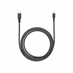 Networx Rugged Lightning-Kabel USB-C auf Lightning 1m schwarz/grau