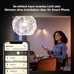 Philips Hue LED Leuchtmittel E14 LED Kerze 5,5W 470lm App steuerbar Warmwei&szlig;