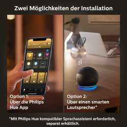 Philips Hue White E27 9,5W 1100lm Lampe Birne Smart Home Alexa Google wei&szlig;