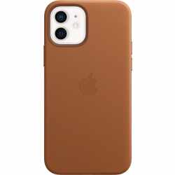 Apple iPhone 12 12Pro Leder Case Schutzh&uuml;lle Back Cover MHKF3ZM/A braun