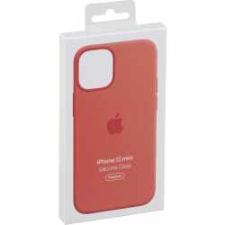 Apple iPhone 12 Mini Silikon Case Schutzh&uuml;lle MagSafe MHKP3ZM/A Zitruspink