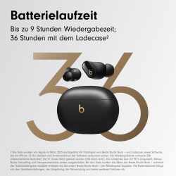 Beats Studio Buds+ Bluetooth-Kopfh&ouml;rer Stereo kabellos Apple Siri schwarz gold