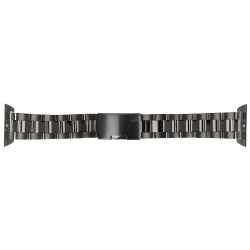 Monowear Ersatzarmband f&uuml;r Apple Watch 38 mm Edelstahl Armband schwarz