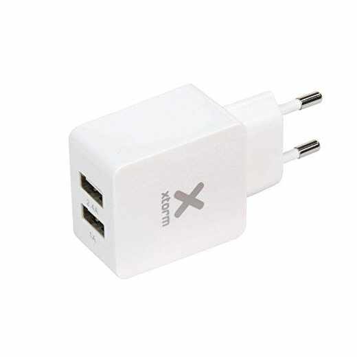 Xtorm Reiseladeger&auml;t mit 2x USB Netzteil AC Adapter wei&szlig;