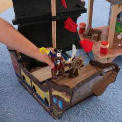 KidKraft 63284 Piratenschiff Spielset Pirates Cove Spieleset Holz mehrfarbig