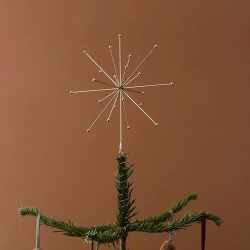 OYOY  Weihnachtsbaumspitze 24x23x23x cm Christmas Topstar Edelstahl silber