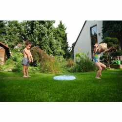 BIG Splash Shower Wasserspiel Outdoor-Wassersprinkler Muschelform hellblau