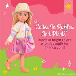 Glitter Girls Deluxe Puppenkleidung 36 cm Puppen Faltenrock &amp; R&uuml;schchenjacke Outfit