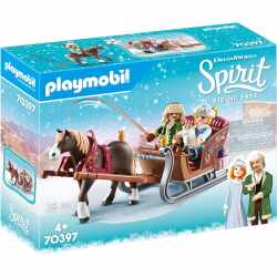 Playmobil DreamWorks Spirit - Winterliche Schlittenfahrt (70397) Figuren Pferde