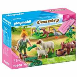 Playmobil Country - B&auml;uerin mit Weidetieren (70608) Geschenkset  31-teilig