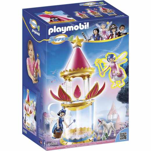 PLAYMOBIL 6688 Zauberhafter Bl&uuml;tenturm mit Feen-Spieluhr und Twinkle