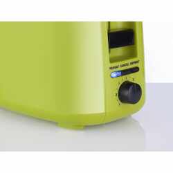 KORONA Toaster  2-Scheiben-Toaster 750 W Br&ouml;tchenaufsatz gr&uuml;n