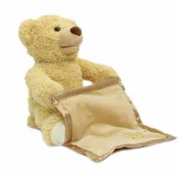 Jamara Mr. Babble Bear 460480 B&auml;r Pl&uuml;schtier mit Elektronik sitzend beige