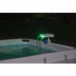 Bestway Flowclear Wasserfall LED-Licht Multi-Color Pool-Font&auml;ne Poolbeleuchtung