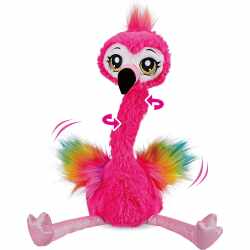 Zuru Pets Alive Frankie der Funky Flamingo Kuscheltier Kinder-Spielzeug pink