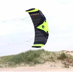 Wolkenst&uuml;rmer Paraflex Trainer Kite 3.1 Lenkmatte Vierleiner 310 cm schwarz gr&uuml;n