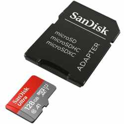 SanDisk microSDXC Ultra 128GB Memory Card + SD Adapter