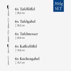 Villeroy & Boch Rose Garden Besteckset 30tlg....